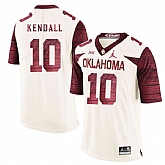 Oklahoma Sooners 10 Austin Kendall White 47 Game Winning Streak College Football Jersey Dzhi,baseball caps,new era cap wholesale,wholesale hats